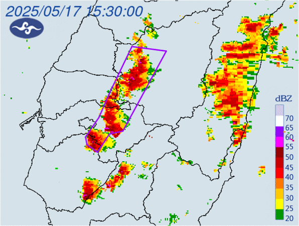 ▲▼大雷雨。（圖／氣象署）