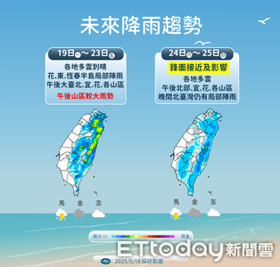 花蓮大雨下至深夜 明午後對流趨緩「周末又有鋒面」