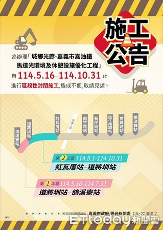 ▲▼  嘉油鐵馬道最後1公里光廊 5月16日開工  。（圖／嘉義市政府提供）