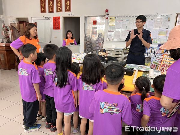 ▲▼ 【幼兒園師生派出所參訪 體驗布袋警工作日常】   。（圖／布袋分局提供）