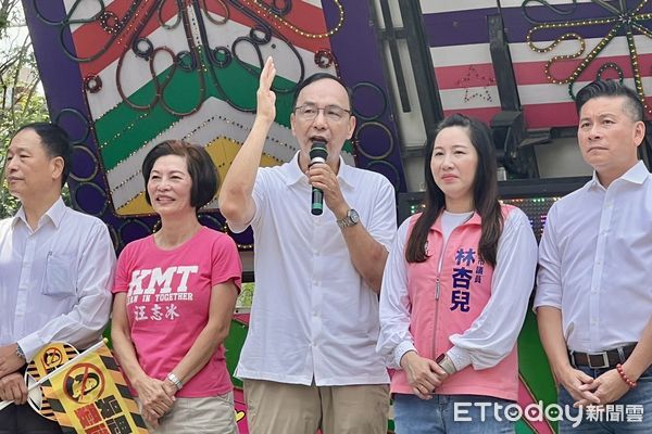 ▲▼國民黨主席朱立倫出席「反惡霸、戰獨裁」台北市士林北投場政策說明會。（圖／記者鄭佩玟攝）