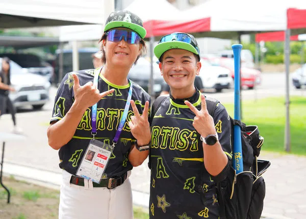 ▲▼藝人棒球隊世壯運首戰遭逆轉，馬國畢、阿翔    。（圖／2025雙北世壯運執委會提供）