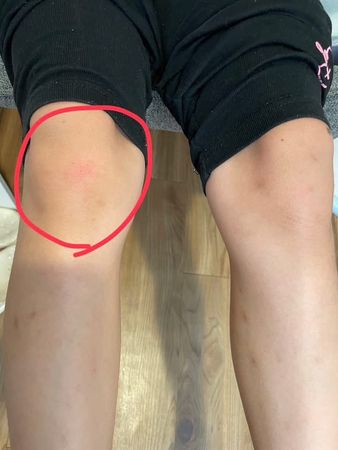 ▲▼紅衣怪婦過街突暴衝推倒女童，網友怒批把她揪出來。（圖／台中市西屯區大小事提供，下同）