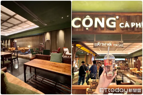 ▲「共咖啡Cộng Cà Phê」是越南人氣店家，許多觀光客到越南玩都會點一杯。（圖／記者彭懷玉攝）