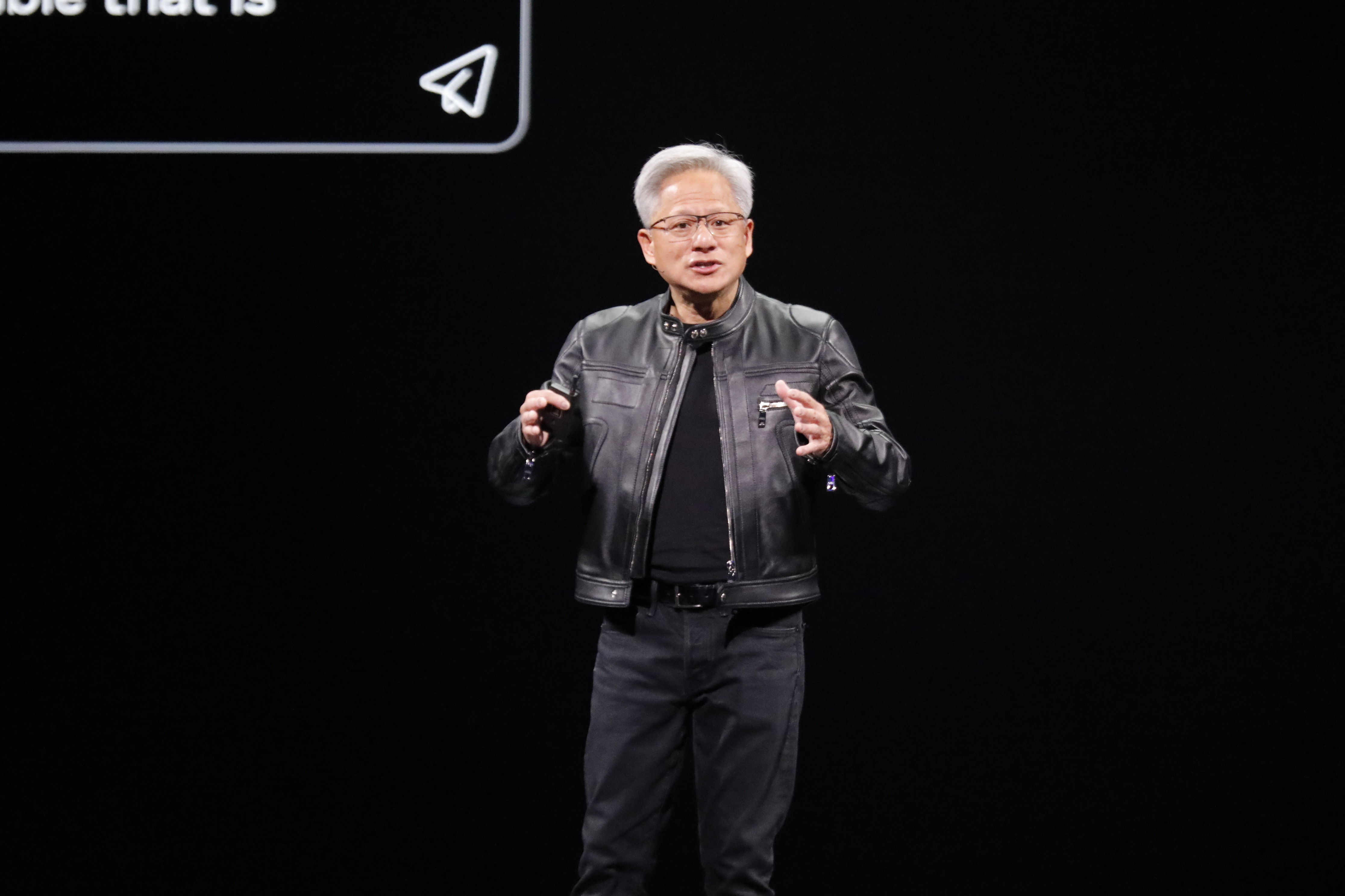 ▲▼NVIDIA執行長黃仁勳主題演講，演講中正式宣布台灣營運總部將設在北士科。（圖／記者湯興漢攝）