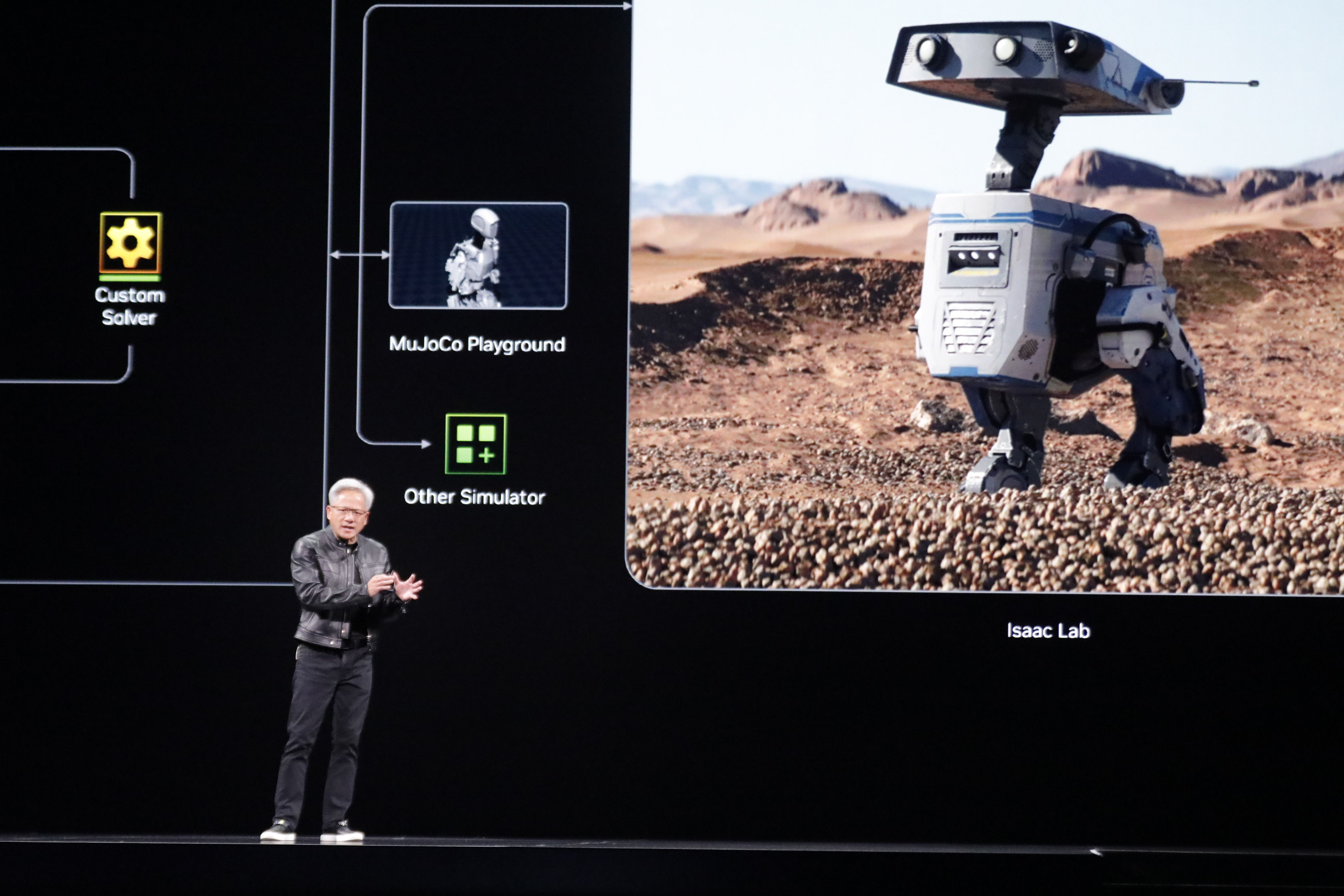 ▲▼NVIDIA執行長黃仁勳主題演講，演講中正式宣布台灣營運總部將設在北士科。（圖／記者湯興漢攝）