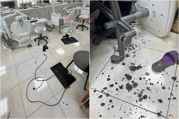 ▲▼台北市21歲男子洗牙太痛，起身揮拳痛揍女牙醫。（圖／翻攝爆料公社）