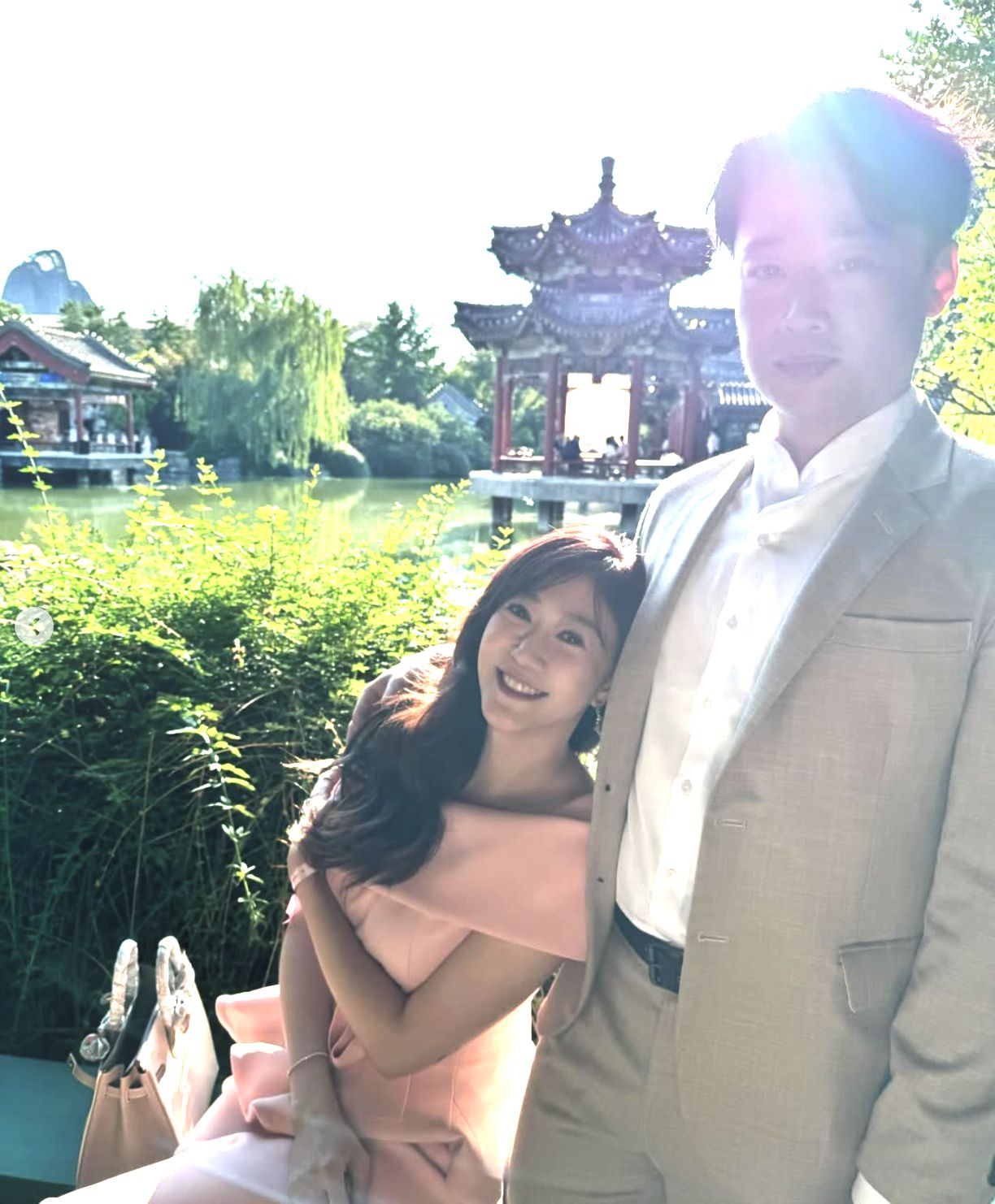 ▲許蓁蓁到北京參加汪小菲、Mandy婚禮。（圖／翻攝自許蓁蓁Instagram）