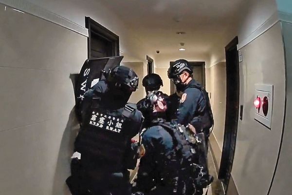 檢警單位從去年底開始就不斷發動掃黑行動，直屬么么的靜安會成員也成為重點查緝對象之一。（警方提供）