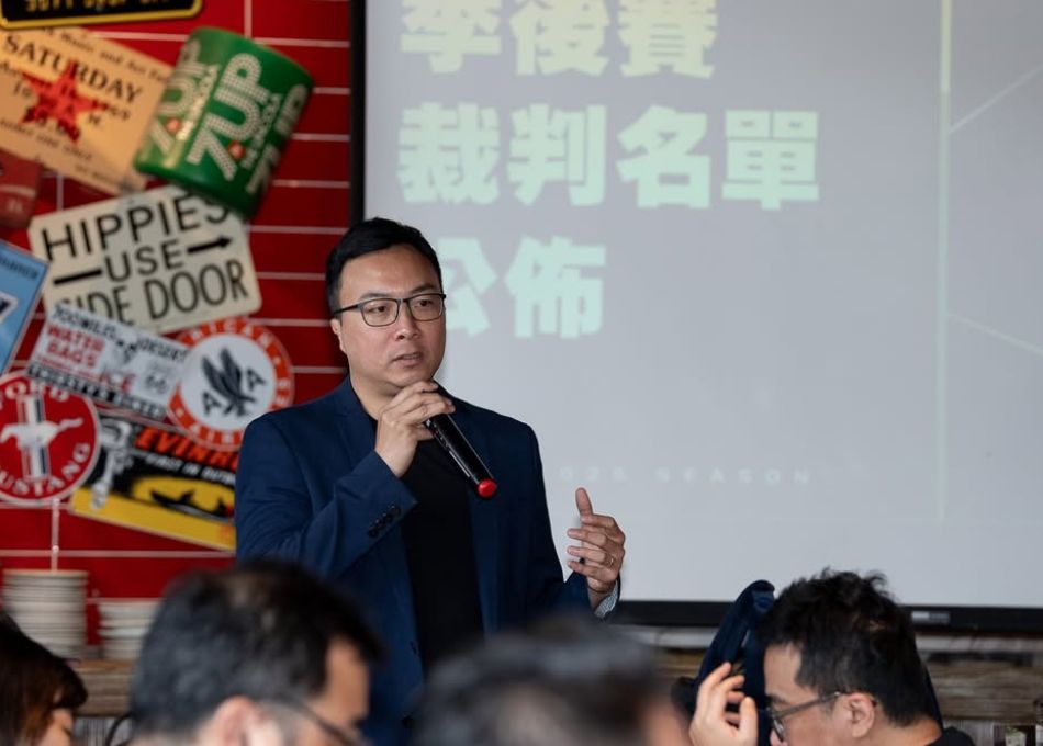 ▲TPBL職籃會長莊瑞雄、秘書長齊文駿。（圖／取自TPBL IG）