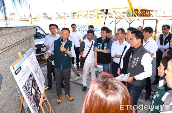 ▲立法院交通委員會19日南下台南考察東區東停28等立體停車場場址，市府盼中央加速覈定補助經費。（記者林東良翻攝，下同）