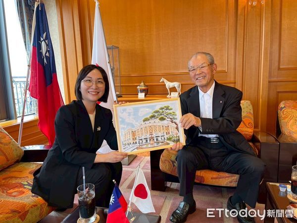 ▲▼  嘉義縣鹿草鄉長嚴珮瑜赴日拜會日本食研集團創辦人大澤一彥會長 以永續視野深化在地與國際合作   。（圖／鹿草鄉長嚴珮瑜提供）