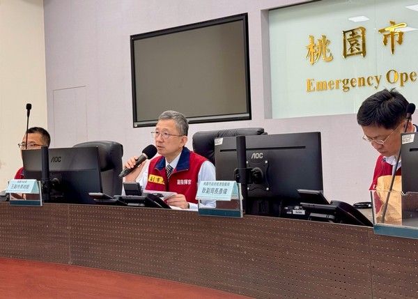 ▲桃園大規模停水市府開設應變中心