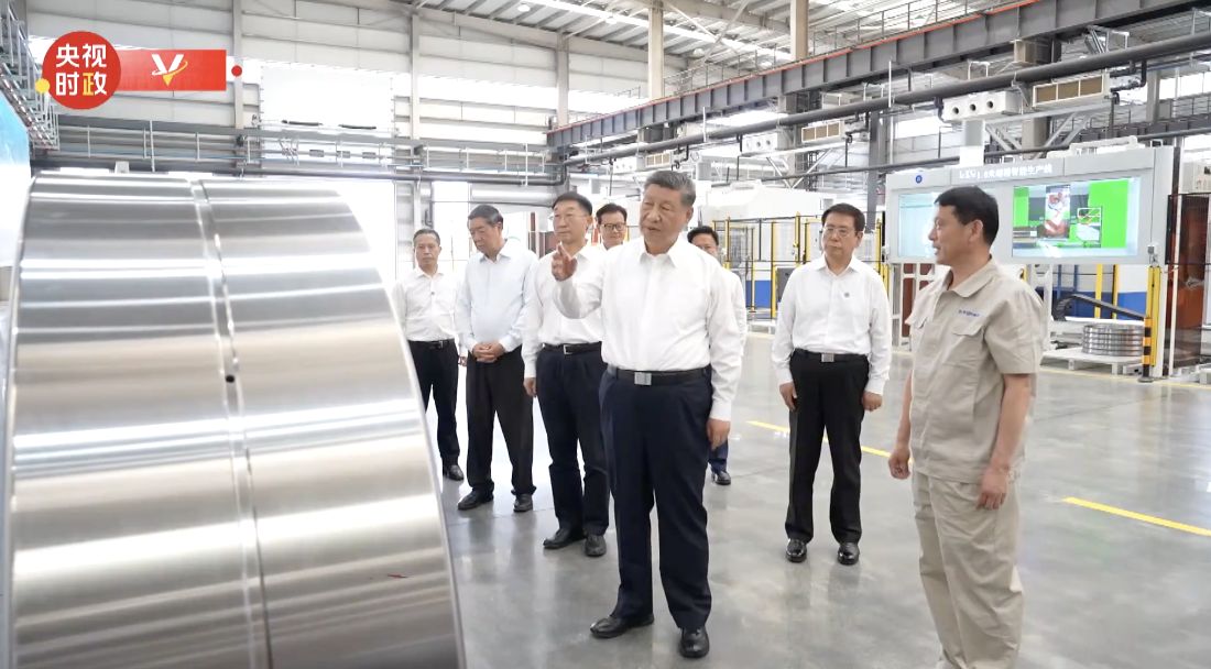 ▲中共中央總書記習近平前往洛陽考察。（圖／翻攝央視）