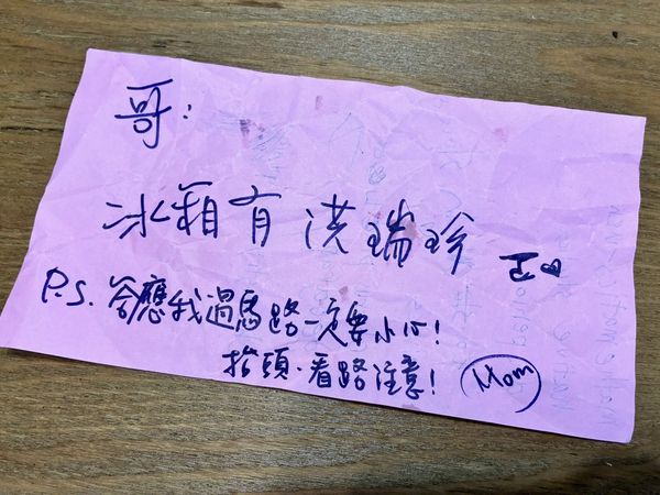 ▲兒走路上學…楊皓如留紙條「答應我」　看三峽車禍淚崩：怎麼教孩子 。（圖／翻攝自楊皓如臉書）
