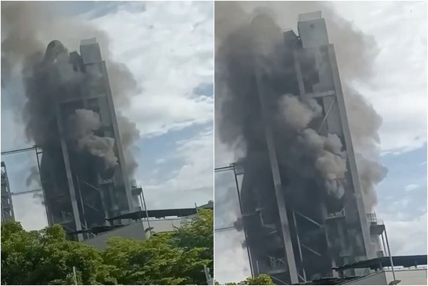 ▲▼花蓮台泥火警。（圖／翻攝記者爆料網）