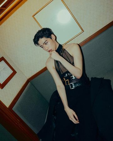 ▲主演《冥婚鬧泰大》的「BKPP」PP KRIT，以獨特的無性別穿搭引領時尚。（圖／翻攝自IG／pp.kritt）