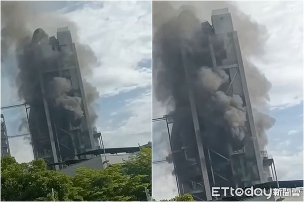 ▲▼花蓮台泥火警。（圖／翻攝記者爆料網）