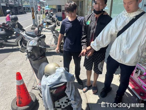 ▲▼ 嘉義市警方昨日逮捕一名因竊盜，試圖駕車衝撞員警逃逸的男子 。（圖／記者翁伊森翻攝）