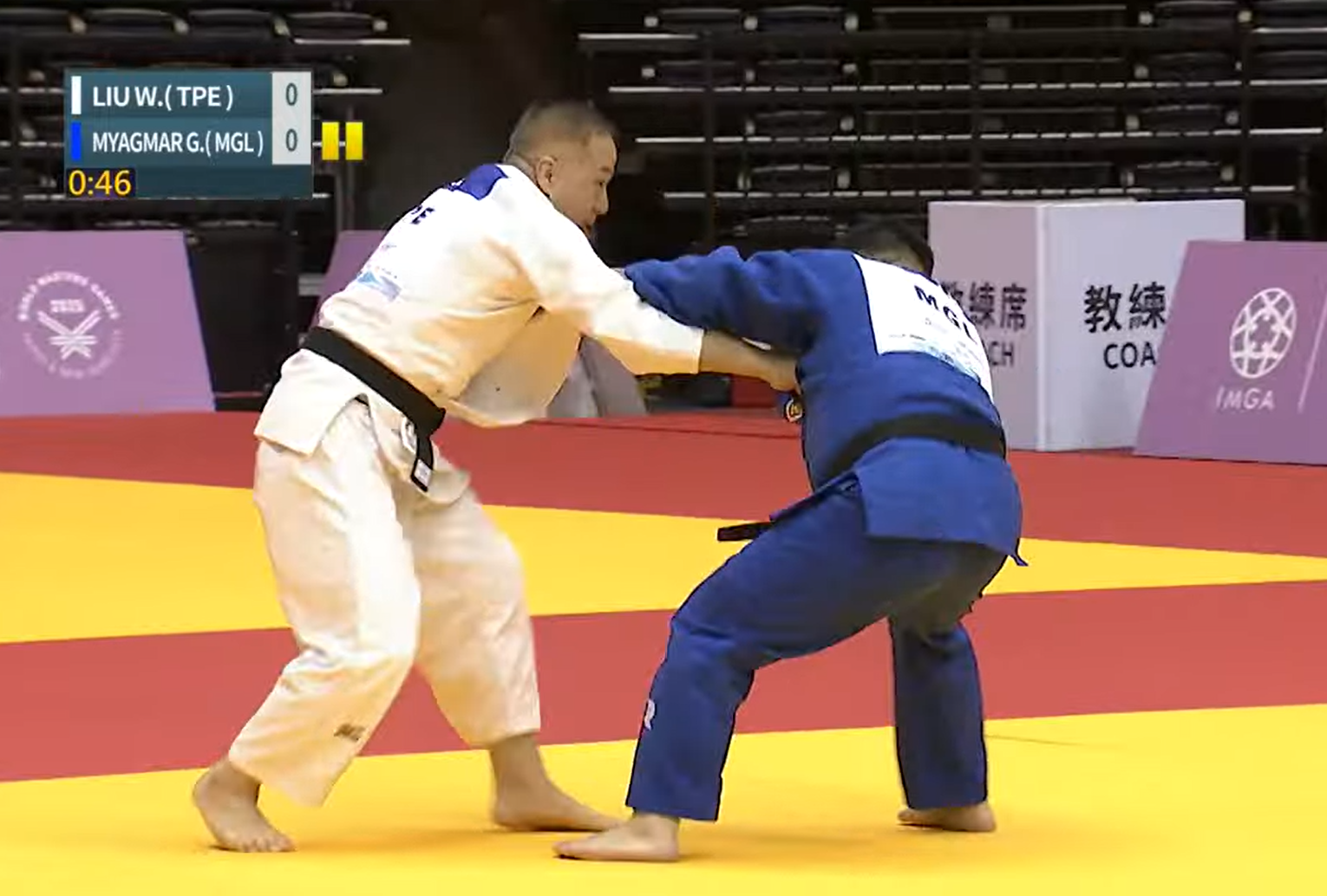 ▲▼楊勇緯指導教練劉文等世壯運摘金。（圖／翻攝自YouTube／2025雙北世界壯年運動會）