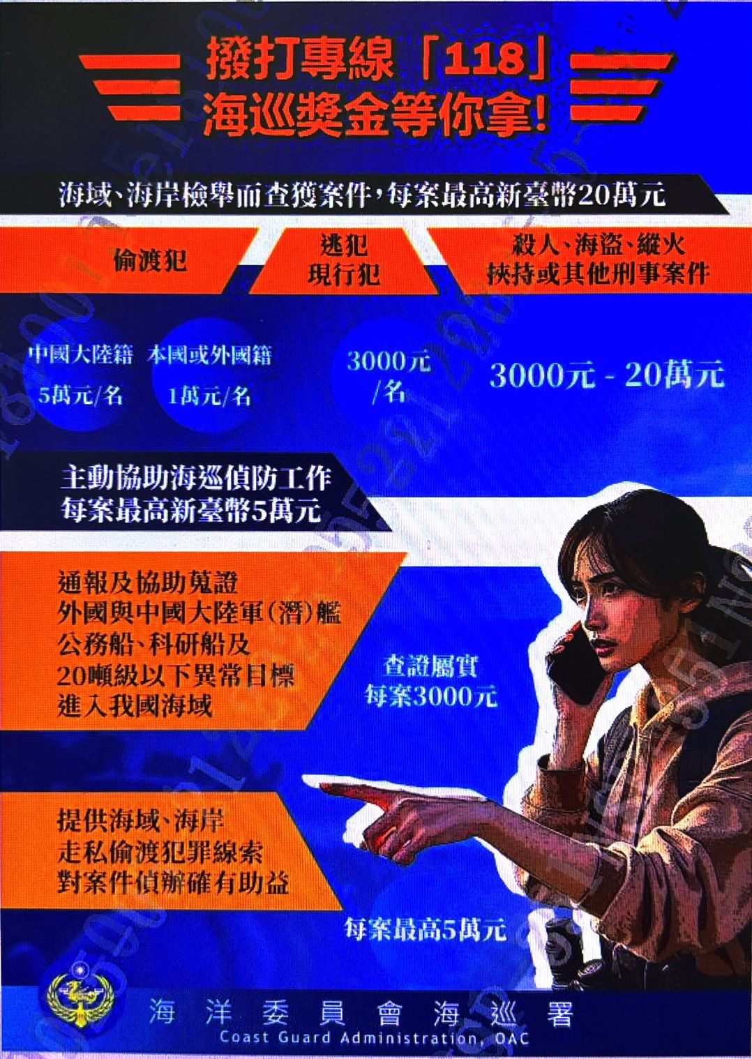 ▲海巡署推118專線強化全民海防。（圖／海巡署提供）
