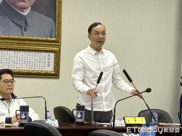 ▲朱立倫主持國民黨中常會。（圖／記者鄭佩玟攝）