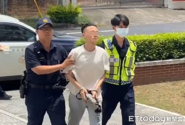 ▲警方逮捕三義撞民宅的鍾嫌。（圖／記者楊永盛翻攝）
