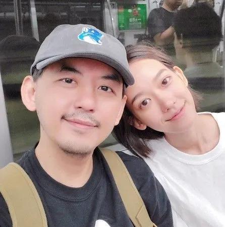 ▲黃子佼與孟耿如。（圖／翻攝自Facebook／孟耿如）