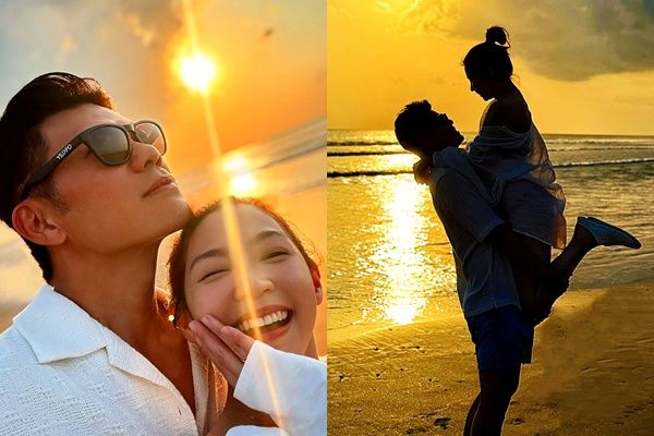 ▲陳志強、曾智希峇里島度假。（圖／翻攝自Instagram／johnjohn1002）