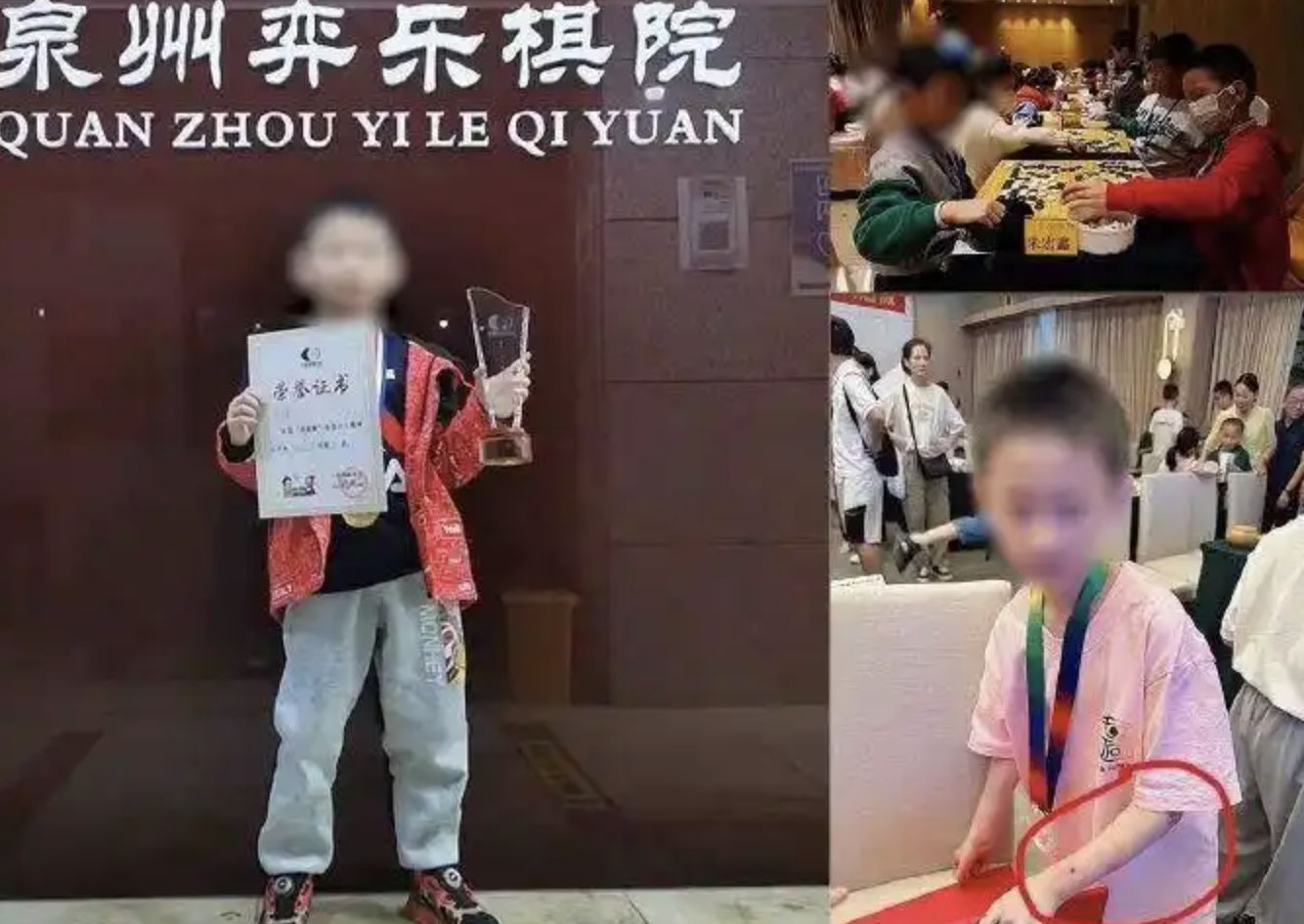 ▲泉州一名9歲小棋士長期遭父親施暴，選擇輕生離世。（圖／翻攝微博）