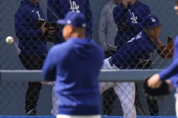 ▲▼   大谷翔平牛棚          。（圖／達志影像／美聯社）