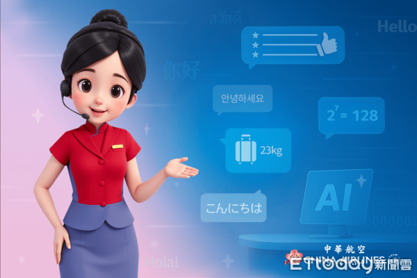 ▲▼中華航空全新升級的「AI 客服」上線。（圖／華航提供）