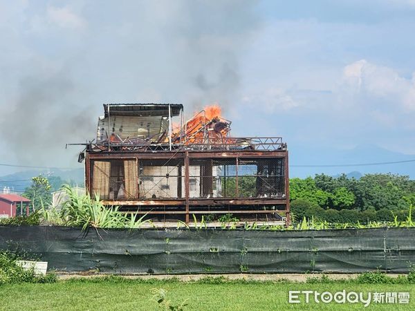 ▲▼后里一處鴿籠突大火，70隻鴿子慘死成「鳥仔巴」。（圖／民眾提供，下同）