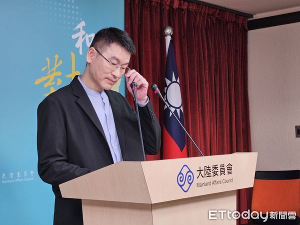 ▲▼陸委會副主委兼發言人梁文傑主持例行記者會（2025.05.22）。（圖／記者陳冠宇攝）