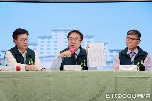 ▲台南市長黃偉哲怒批立法院大砍預算，導致市府補助款短收超過75億元。（記者林東良翻攝，下同）