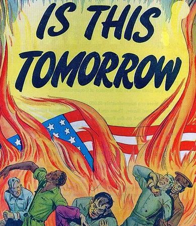 ▲1947年美國的政治宣傳漫畫《這就是明天？共產主義下的美國！》。（圖／公共版權照片）