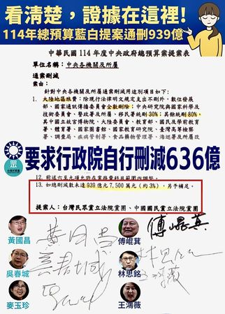 ▲▼民進黨立委林楚茵點名，國民黨與民眾黨當初亂刪預算，害地方政府的補助款被砍。（圖／翻攝自Facebook／林楚茵）