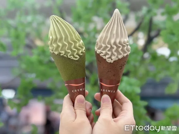 ▲▼CREMIA推全新焙茶霜淇淋、抹茶霜淇淋回歸。（圖／記者蕭筠攝）