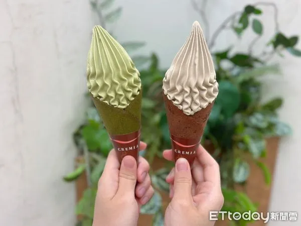 ▲▼CREMIA推全新焙茶霜淇淋、抹茶霜淇淋回歸。（圖／記者蕭筠攝）