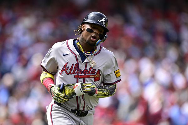 ▲勇士外野手阿庫尼亞（Ronald Acuña Jr.）。（圖／達志影像／美聯社）