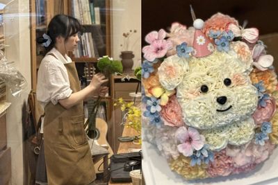 25歲正妹賣「小狗花束」月入12萬 她笑稱:一天要接上百單