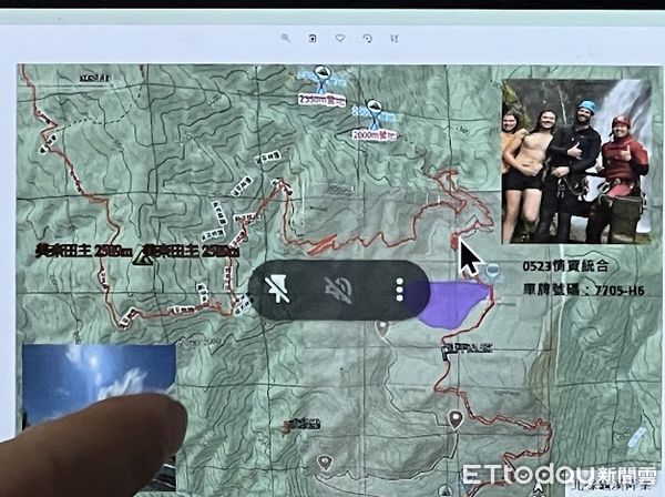 ▲▼             3名外國溯溪教練到台東延平林道溪降，疑似失聯。（圖／記者楊晨東翻攝，下同）
