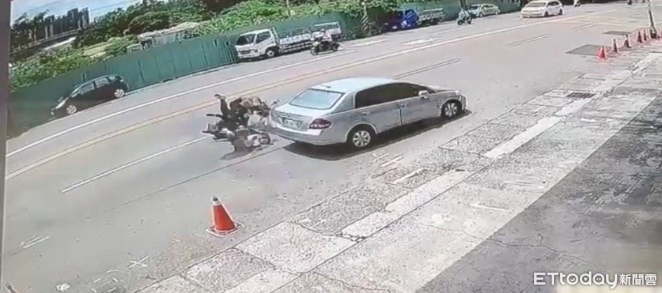 台中24歲男高速猛撞！外送員噴飛恐怖畫面曝　車上搜出K他命