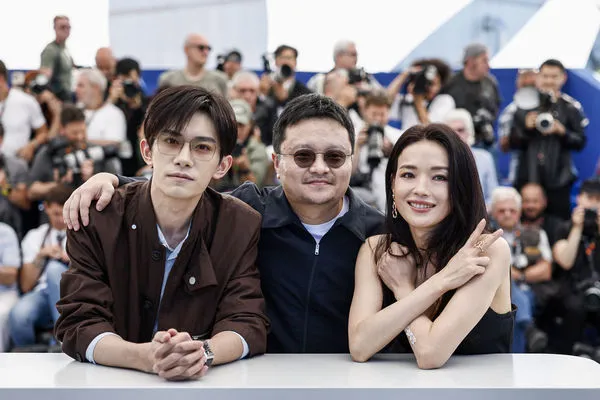 ▲《狂野時代》畢贛、舒淇、易烊千璽。（圖／路透）