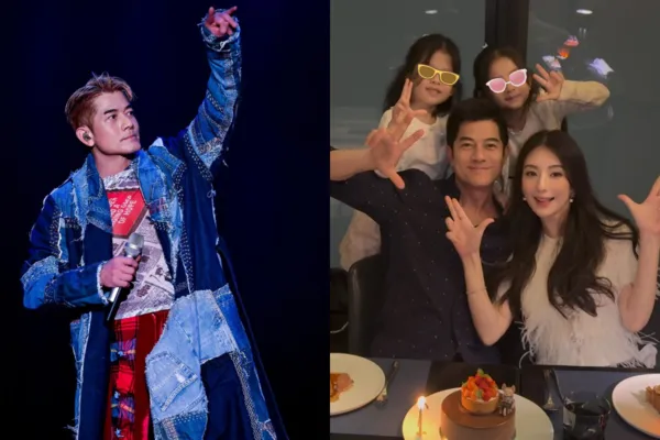 外送用▲▼郭富城被2女兒惡搞！天王變髮夾公主　網：演唱會用這造型。（圖／翻攝自微博／郭富城）