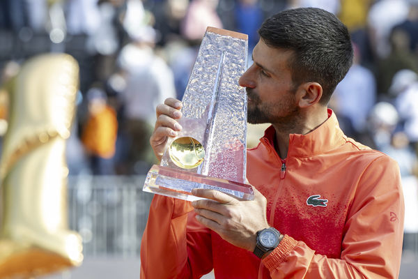 ▲塞爾維亞傳奇名將喬科維奇（Novak Djokovic）勇奪生涯百冠。（圖／達志影像／美聯社）