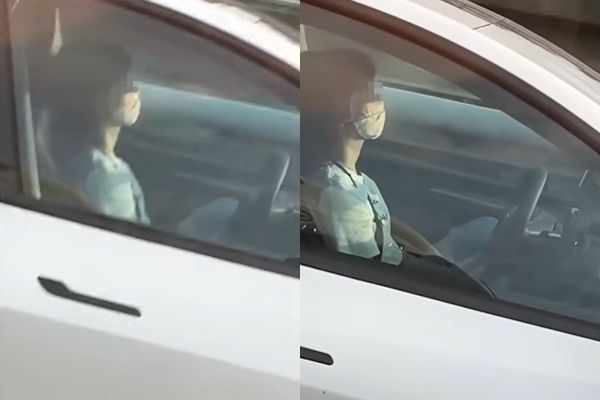 特斯拉女駕駛「國道放雙手」！18秒影片被罵爆