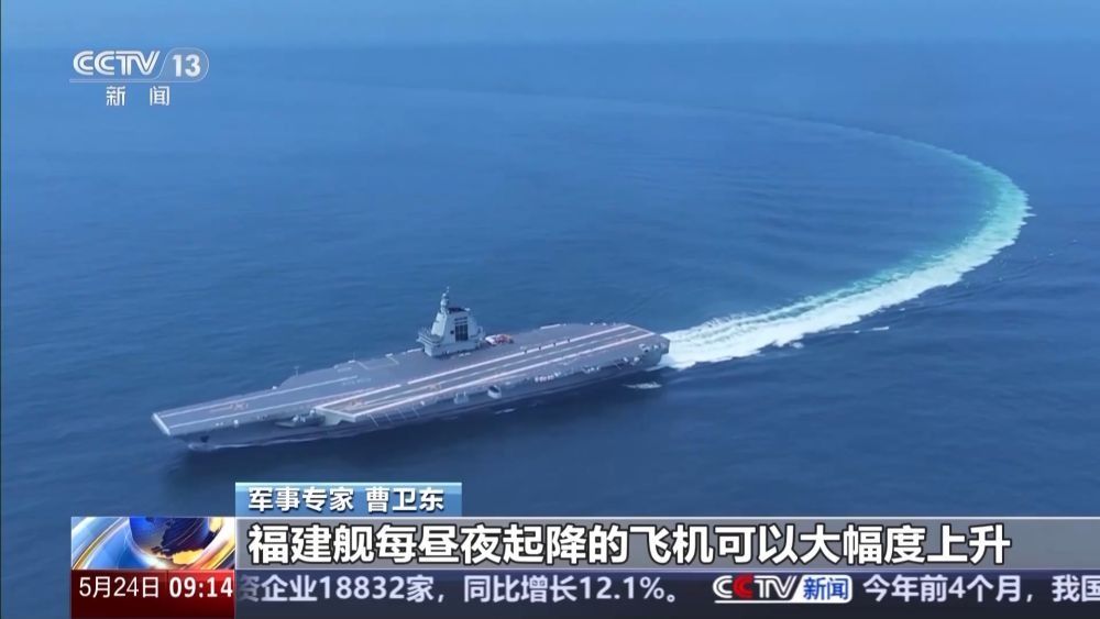 福建艦第8次海試　分析：殲35試飛「制空海權強大」