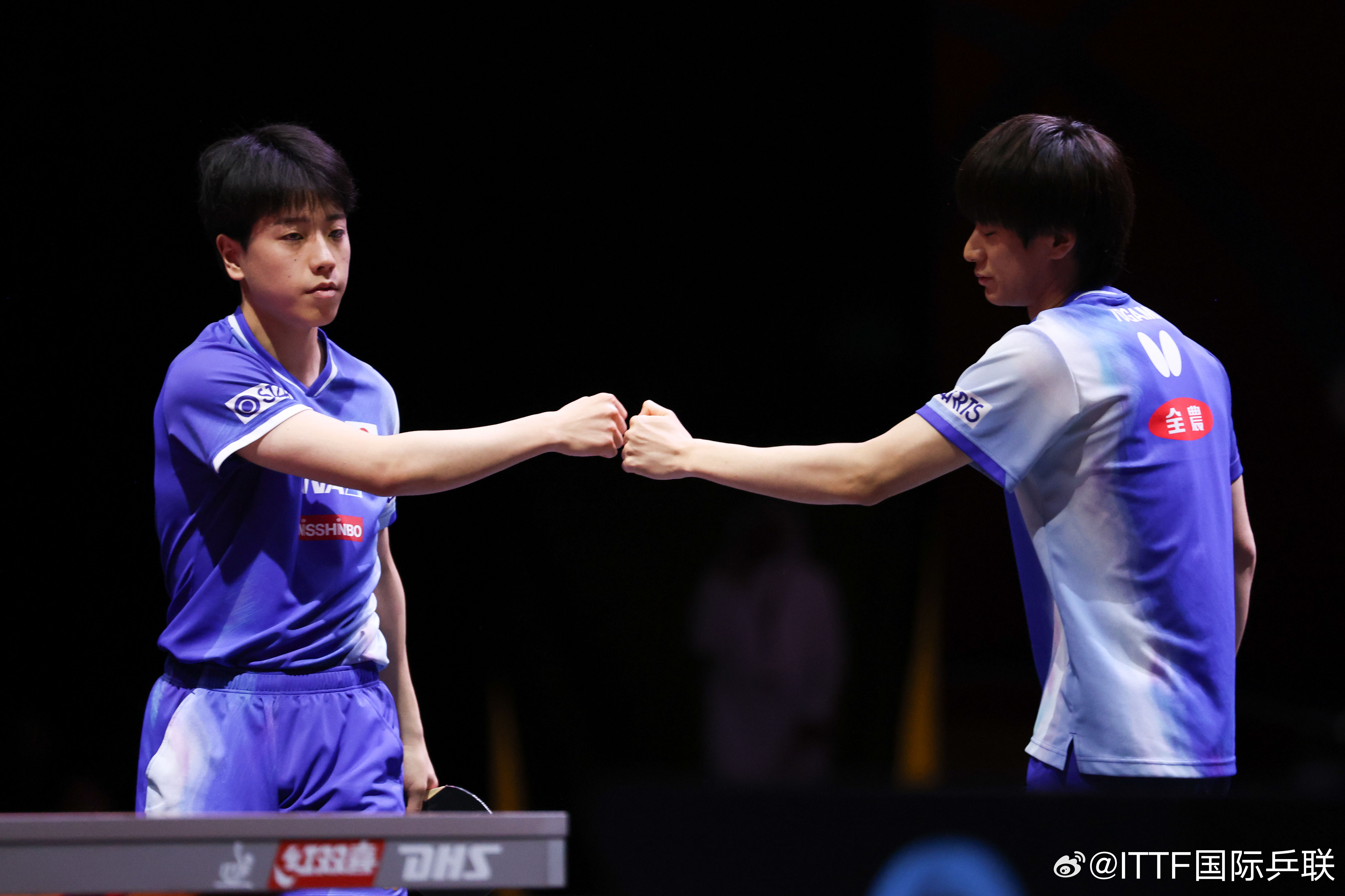 ▲▼桌球世錦賽男雙金牌戰，日本組合戶上隼輔、篠塚大登。（圖／翻攝自微博／ITTF國際乒聯）