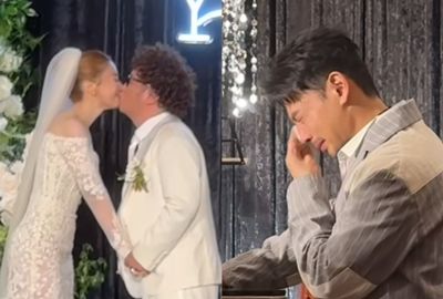 依依感性誓詞曝光「納豆婚禮進場就哭了」! 阿Ken主持痛哭畫面全被拍